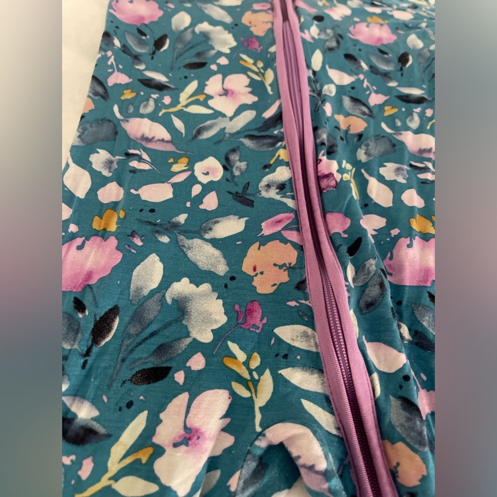 Little Sleepies Limited Jade Floral Kids One Piece Sleeper - Size 12-18